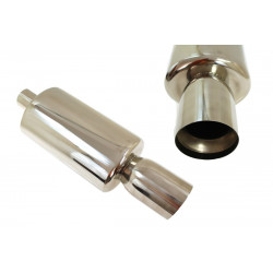 Center Muffler RACES 89, inlet/outlet 3,5" (89mm)