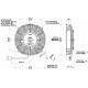 Вентилатори 24V Универсален електрически вентилатор SPAL 190мм - издуващ, 24V | race-shop.bg