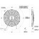 Вентилатори 24V Универсален електрически вентилатор SPAL 305мм - всмукващ , 24V | race-shop.bg