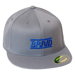 Шапка с козирка BRAID, тъмносив