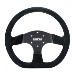 Спортен волан с 3 спици Sparco R353, 330мм, велур, отстъп 36мм, черен/сребърен