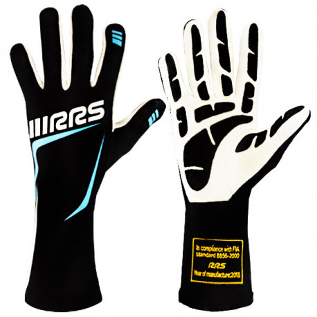 Ръкавици Състезателни ръкавици RRS Grip 3 с FIA (вътрешни шевове) син/ черен | race-shop.bg