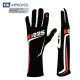 Ръкавици Състезателни ръкавици RRS Grip 3 с FIA (вътрешни шевове) червен / черен | race-shop.bg