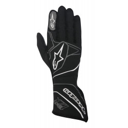 Състезателни ръкавици Alpinestars Tech 1ZX с FIA (външни шевове) сив