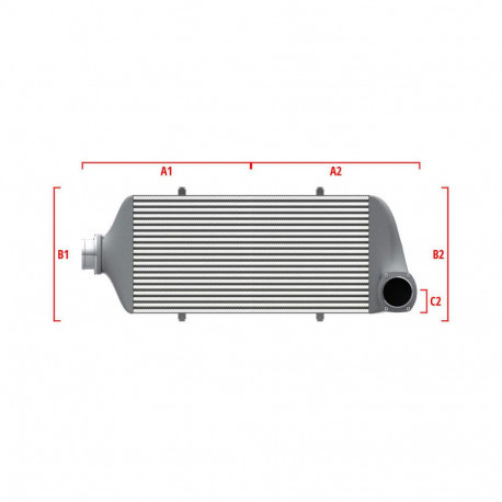 По мярка Competition custom intercooler Wagner по мярка 600мм x 300мм x 90мм | race-shop.bg