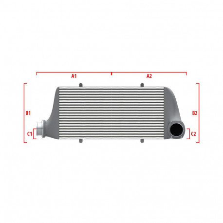 По мярка Performance custom intercooler Wagner по мярка 700мм x 300мм x 90мм | race-shop.bg