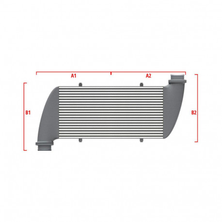 По мярка Competition custom intercooler Wagner по мярка 500мм x 400мм x 100мм | race-shop.bg