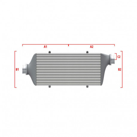 По мярка Competition custom intercooler Wagner по мярка 550мм x 400мм x 100мм | race-shop.bg