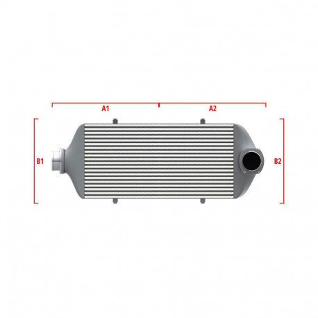 По мярка Competition custom intercooler Wagner по мярка 600мм x 205мм x 80мм | race-shop.bg