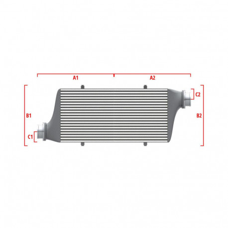По мярка Performance custom intercooler Wagner по мярка 700мм x 205мм x 80мм | race-shop.bg