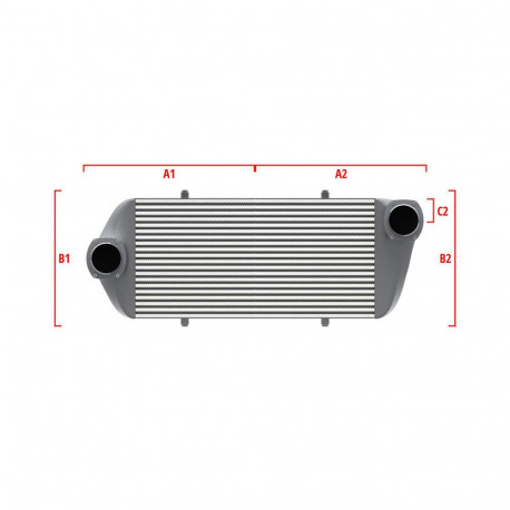 По мярка Competition custom intercooler Wagner по мярка 500мм x 300мм x 90мм | race-shop.bg