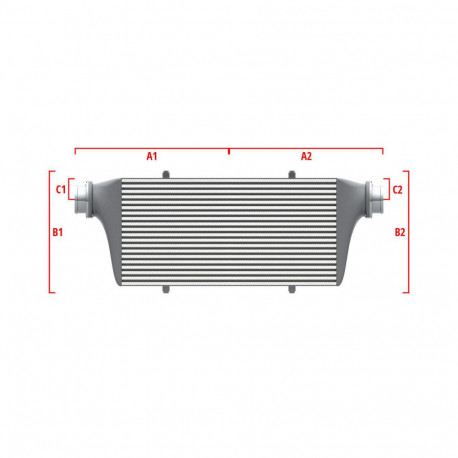 По мярка Performance custom intercooler Wagner по мярка 550мм x 400мм x 100мм | race-shop.bg