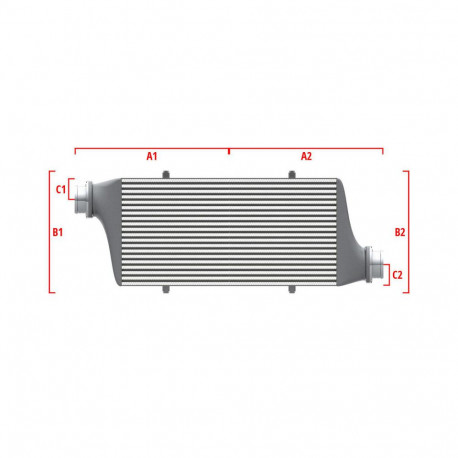 По мярка Performance custom intercooler Wagner по мярка 500мм x 205мм x 80мм | race-shop.bg