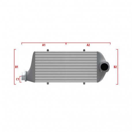 По мярка Performance custom intercooler Wagner по мярка 600мм x 205мм x 80мм | race-shop.bg