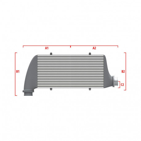 По мярка Performance custom intercooler Wagner по мярка 700мм x 205мм x 80мм | race-shop.bg