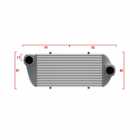 По мярка Performance custom intercooler Wagner по мярка 700мм x 205мм x 80мм | race-shop.bg