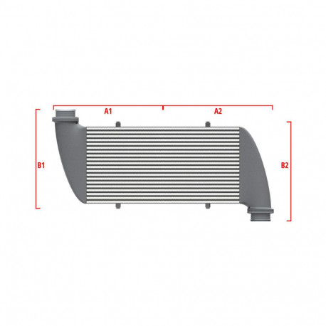 По мярка Performance custom intercooler Wagner по мярка 500мм x 400мм x 100мм | race-shop.bg