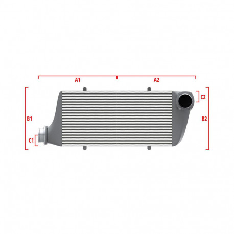 По мярка Performance custom intercooler Wagner по мярка 500мм x 205мм x 80мм | race-shop.bg
