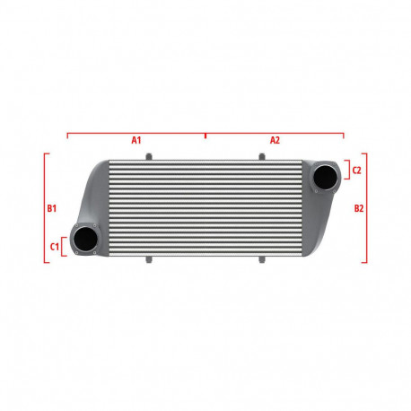 По мярка Competition custom intercooler Wagner по мярка 600мм x 205мм x 80мм | race-shop.bg
