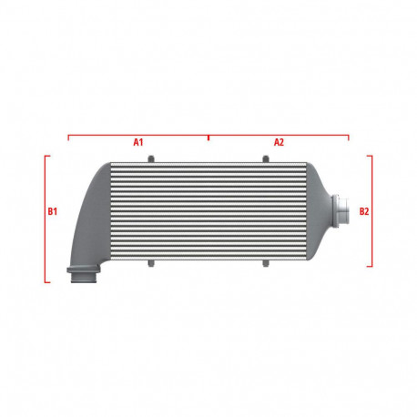 По мярка Performance custom intercooler Wagner по мярка 700мм x 205мм x 80мм | race-shop.bg
