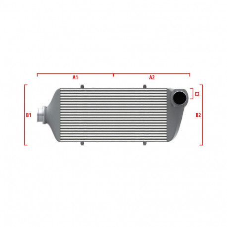 По мярка Performance custom intercooler Wagner по мярка 700мм x 300мм x 90мм | race-shop.bg