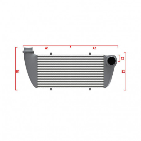 По мярка Competition custom intercooler Wagner по мярка 500мм x 400мм x 100мм | race-shop.bg