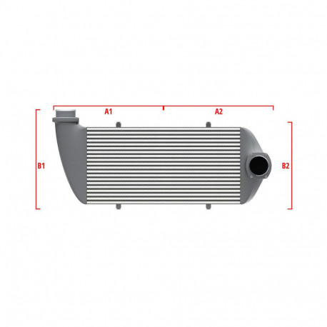 По мярка Competition custom intercooler Wagner по мярка 500мм x 400мм x 100мм | race-shop.bg