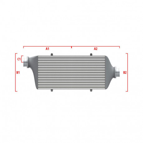 По мярка Competition custom intercooler Wagner по мярка 700мм x 205мм x 80мм | race-shop.bg