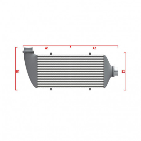 По мярка Competition custom intercooler Wagner по мярка 500мм x 300мм x 90мм | race-shop.bg