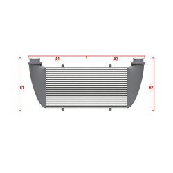 Competition custom intercooler Wagner по мярка 700мм x 205мм x 80мм