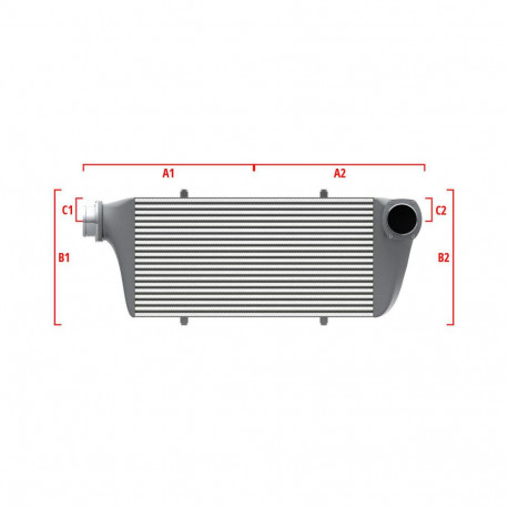 По мярка Performance custom intercooler Wagner по мярка 500мм x 300мм x 90мм | race-shop.bg