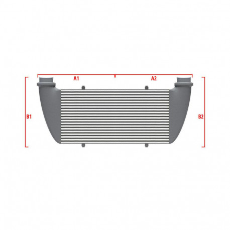 По мярка Competition custom intercooler Wagner по мярка 550мм x 400мм x 100мм | race-shop.bg
