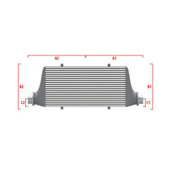 Performance custom intercooler Wagner по мярка 600мм x 205мм x 80мм