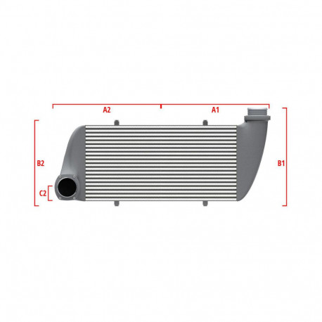 По мярка Competition custom intercooler Wagner по мярка 500мм x 300мм x 90мм | race-shop.bg