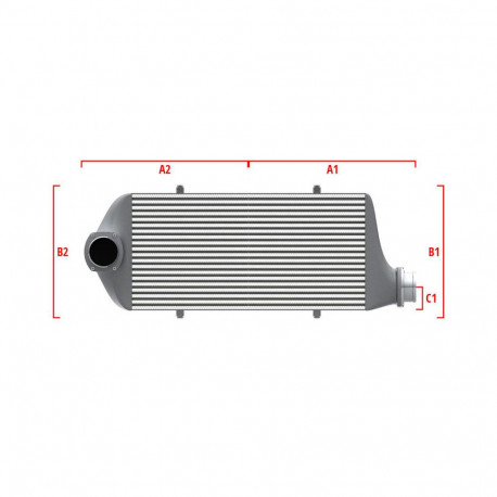 По мярка Performance custom intercooler Wagner по мярка 700мм x 205мм x 80мм | race-shop.bg