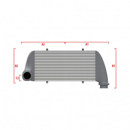 По мярка Competition custom intercooler Wagner по мярка 500мм x 300мм x 90мм | race-shop.bg
