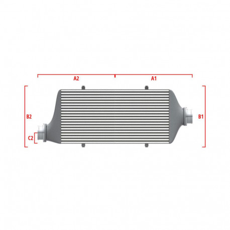 По мярка Competition custom intercooler Wagner по мярка 700мм x 300мм x 90мм | race-shop.bg