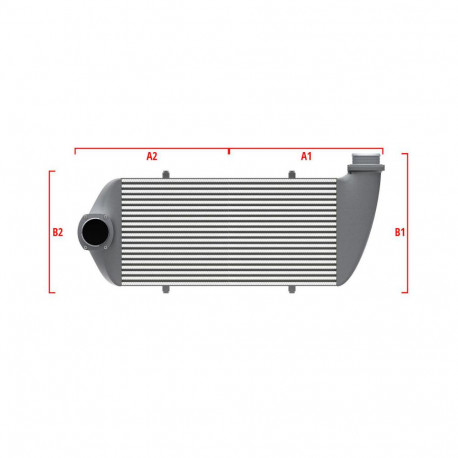 По мярка Performance custom intercooler Wagner по мярка 600мм x 205мм x 80мм | race-shop.bg