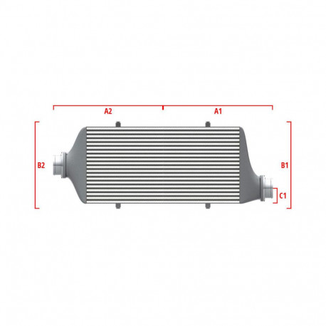 По мярка Competition custom intercooler Wagner по мярка 500мм x 400мм x 100мм | race-shop.bg