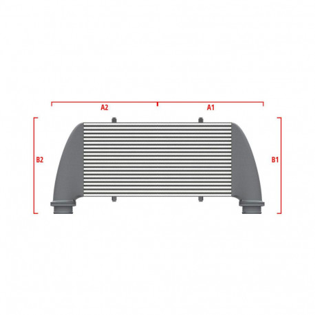 По мярка Performance custom intercooler Wagner по мярка 600мм x 205мм x 80мм | race-shop.bg