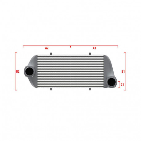 По мярка Competition custom intercooler Wagner по мярка 700мм x 300мм x 90мм | race-shop.bg