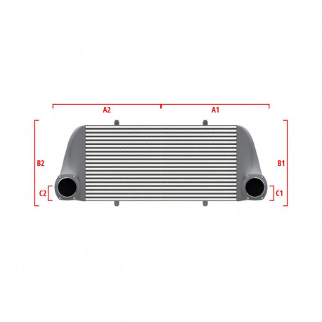 По мярка Competition custom intercooler Wagner по мярка 500мм x 400мм x 100мм | race-shop.bg