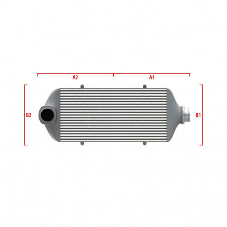 По мярка Competition custom intercooler Wagner по мярка 550мм x 400мм x 100мм | race-shop.bg