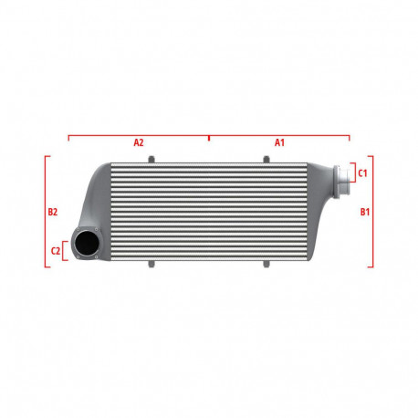 По мярка Performance custom intercooler Wagner по мярка 500мм x 205мм x 80мм | race-shop.bg