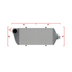 Performance custom intercooler Wagner по мярка 600мм x 205мм x 80мм