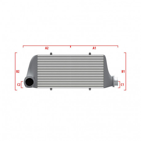 По мярка Competition custom intercooler Wagner по мярка 700мм x 300мм x 90мм | race-shop.bg