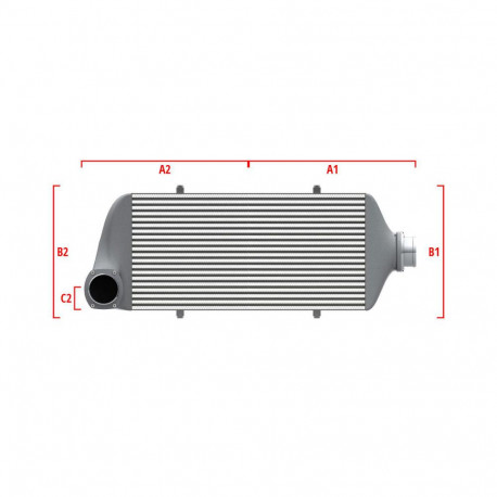 По мярка Performance custom intercooler Wagner по мярка 500мм x 400мм x 100мм | race-shop.bg