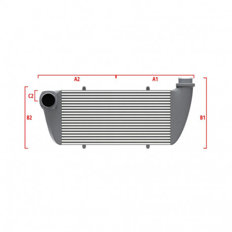 По мярка Performance custom intercooler Wagner по мярка 550мм x 400мм x 100мм | race-shop.bg