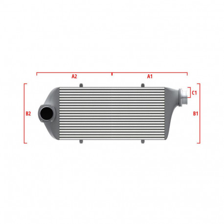 По мярка Performance custom intercooler Wagner по мярка 700мм x 205мм x 80мм | race-shop.bg