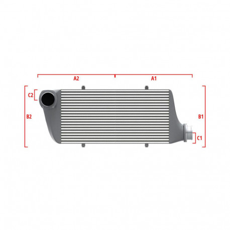 По мярка Competition custom intercooler Wagner по мярка 500мм x 300мм x 90мм | race-shop.bg
